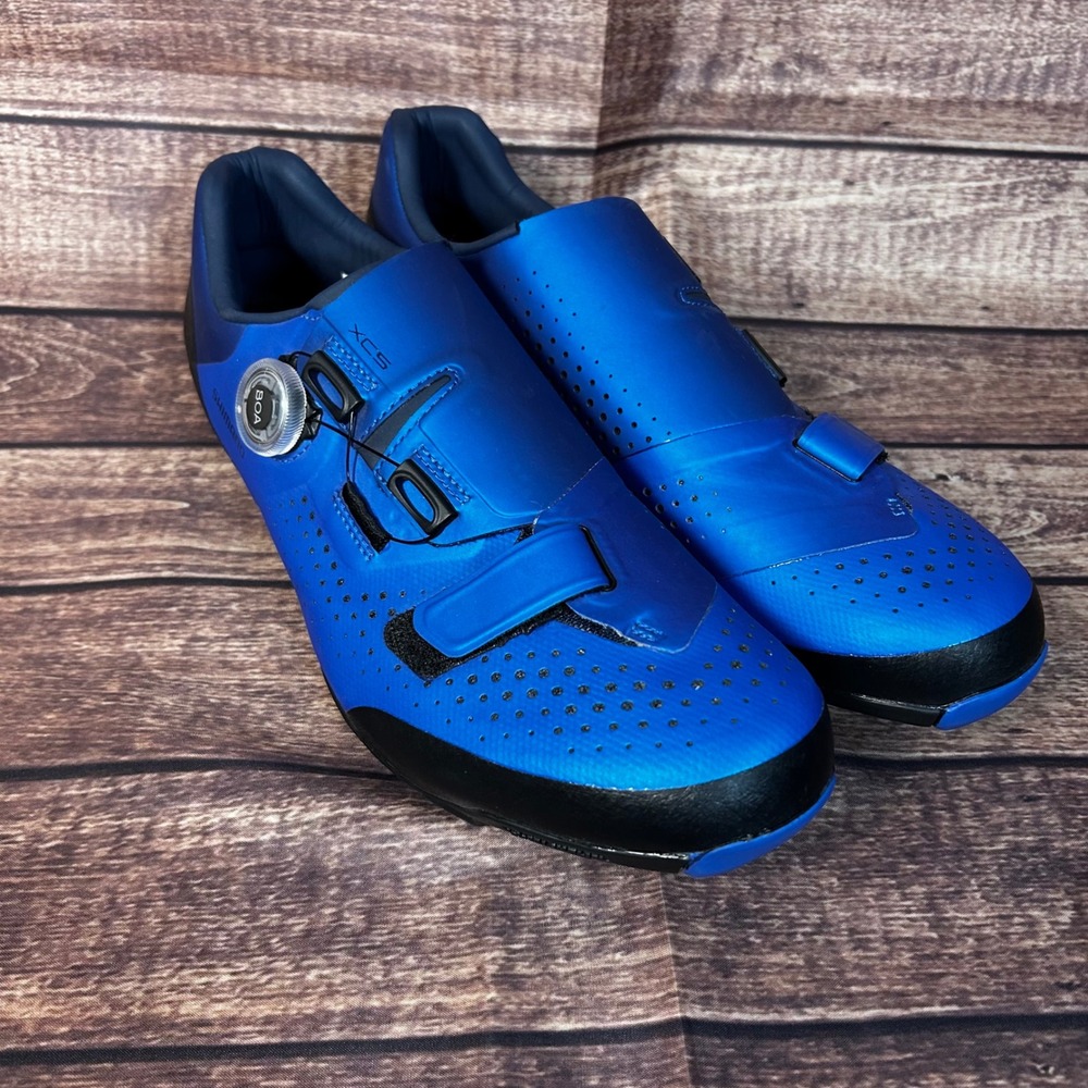 Shimano XC5 SH-XC501 Mountain Bike Shoes Blue Mens EU 46 US 11.2 MTB Cycling